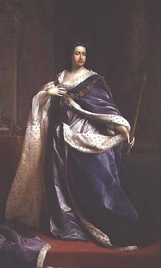 unknow artist Portrait of Queen Anne with the order of Saint George oil painting image